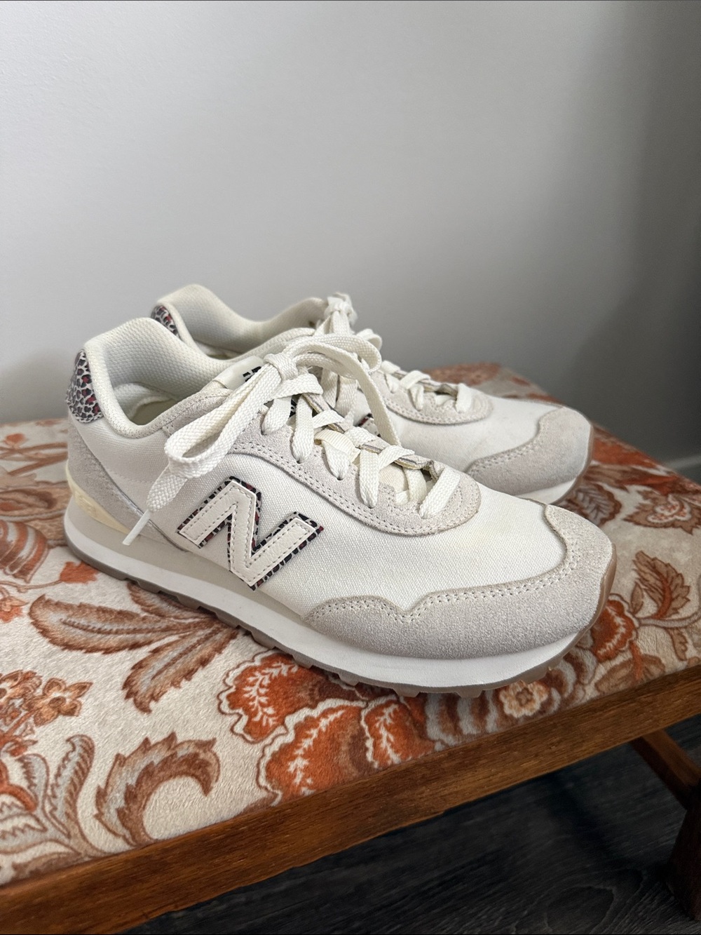 New Balance WL515SO3 515 Women’s Size 8.5 B White Leopard Print Sneakers